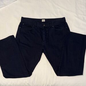 Men's J Crew vintage slim straight black jeans size 34/32.  Look new!